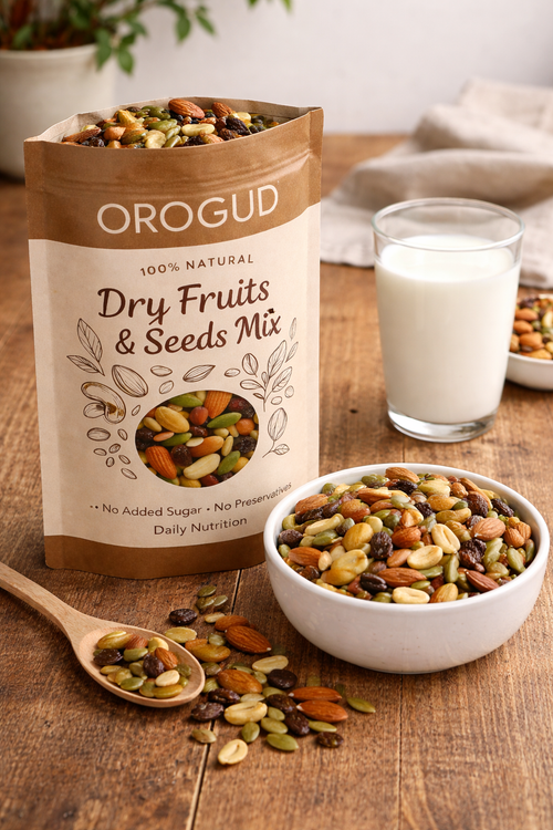 OROGUD 100% Natural Dry Fruits & Seeds Mix